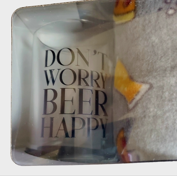 Lord's Rocks Don’t Worry Beer Happy Men’s Fleece Pajama Pants Beer Mug Size XL - Picture 3 of 4